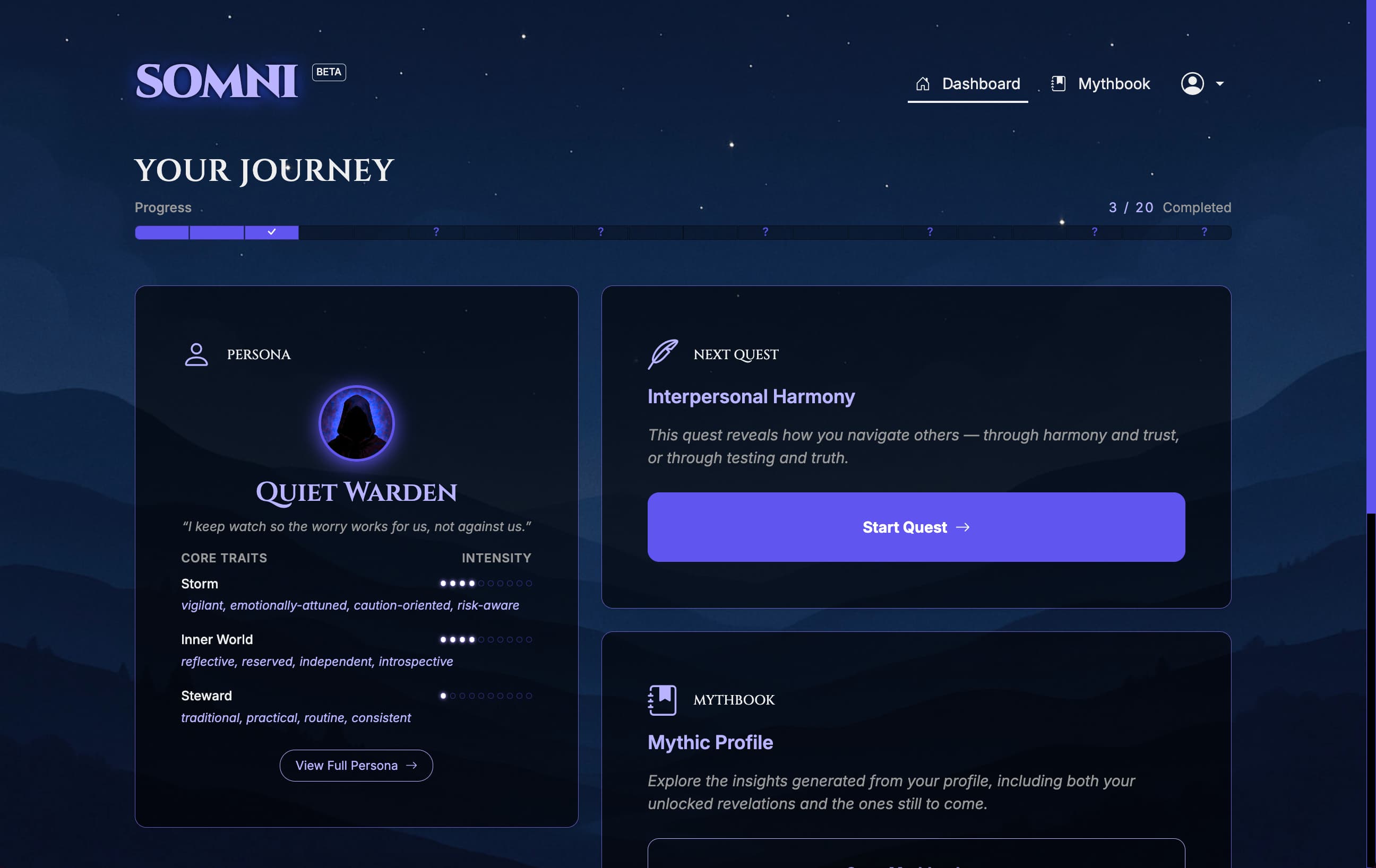 Somni Dashboard